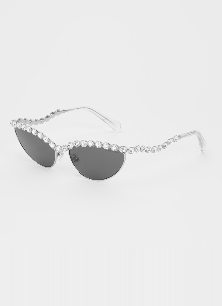 Swarovski Dames Cat Eye zonnebril SK7030 Zwart - Deal