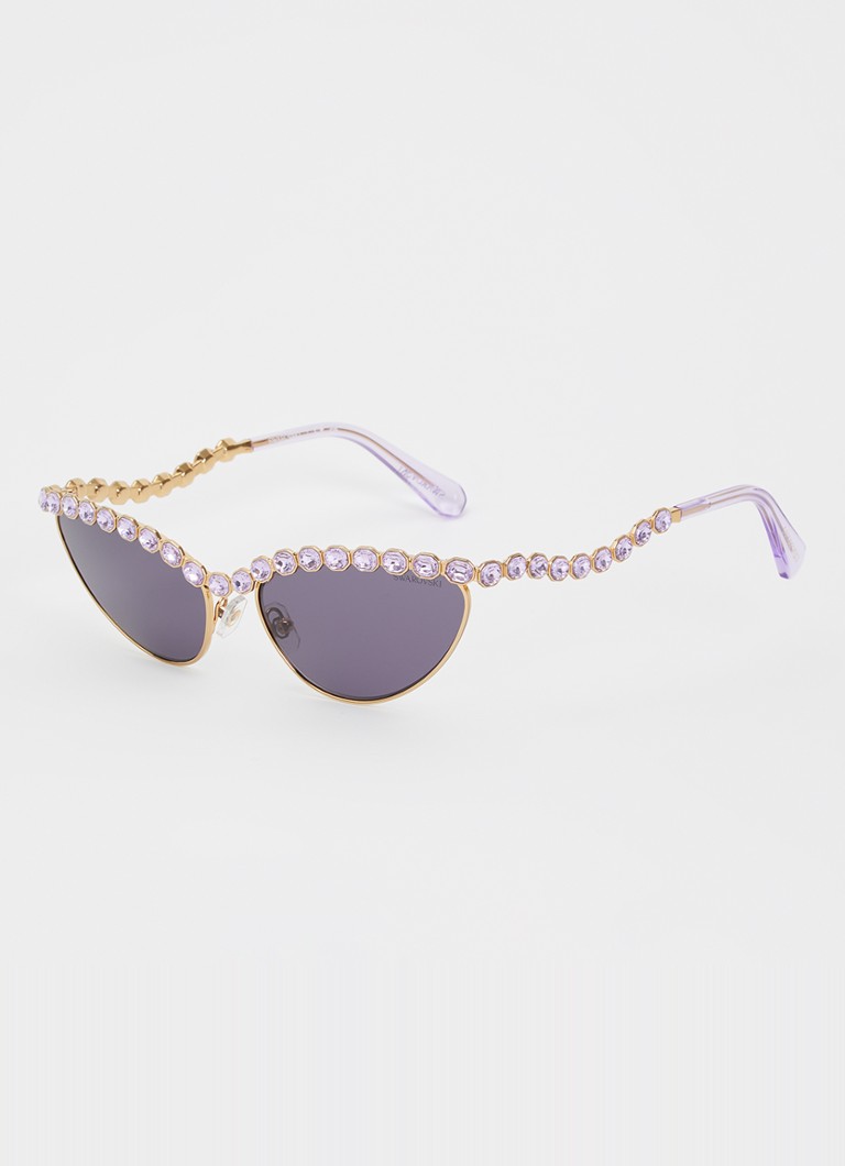 Swarovski Dames Cat Eye zonnebril SK7030 Paars