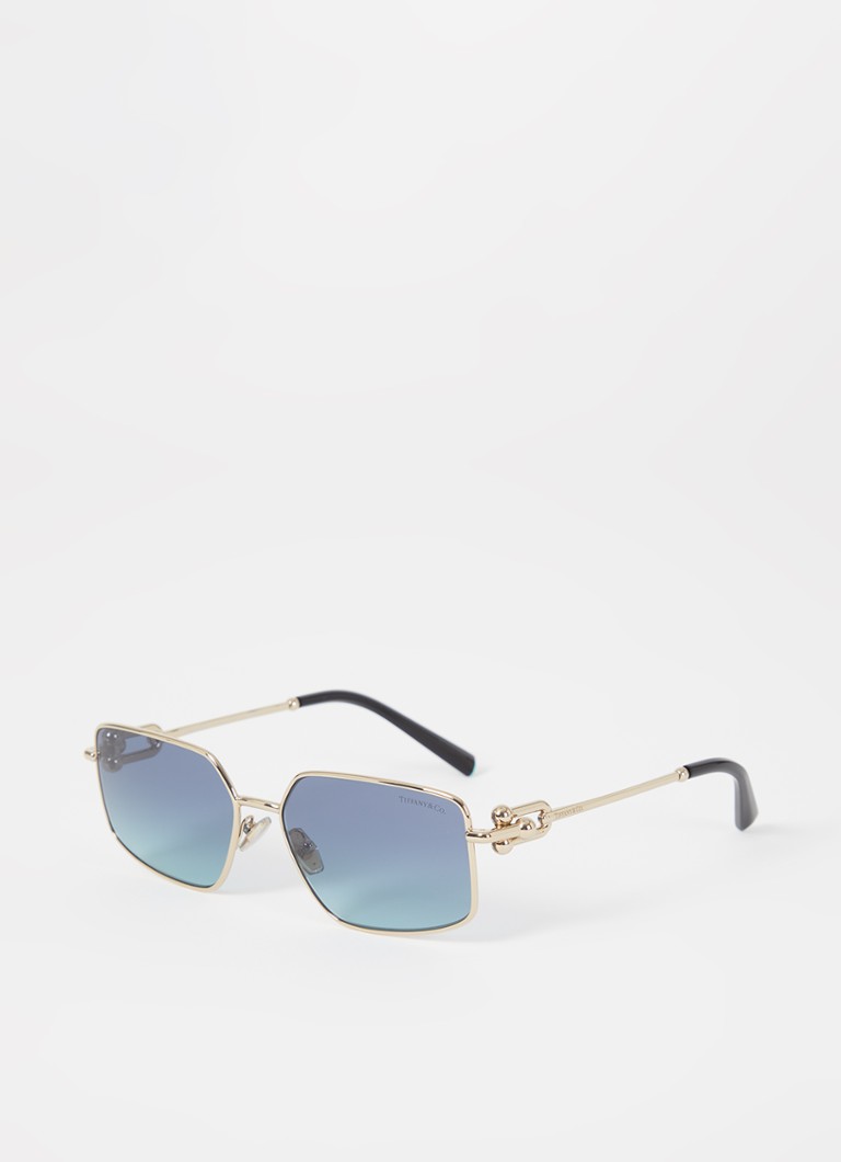 Tiffany & Co. Heren Retro zonnebril TF3111 Goud - Deal