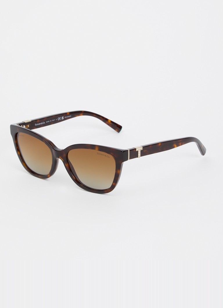 Tiffany & Co. Dames Wayfarer zonnebril gepolariseerd TF4237B Donkerbruin - Deal