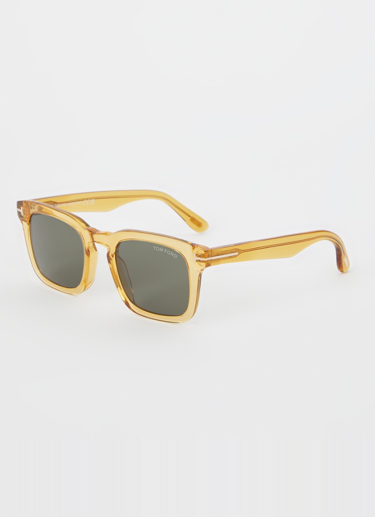 TOM FORD Heren Dax zonnebril FT0751 Okergeel