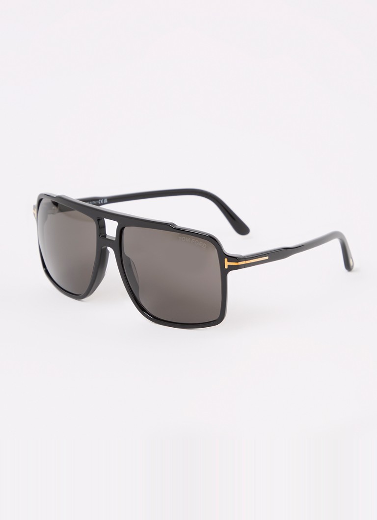 TOM FORD Heren Kemp zonnebril FT1177 Zwart