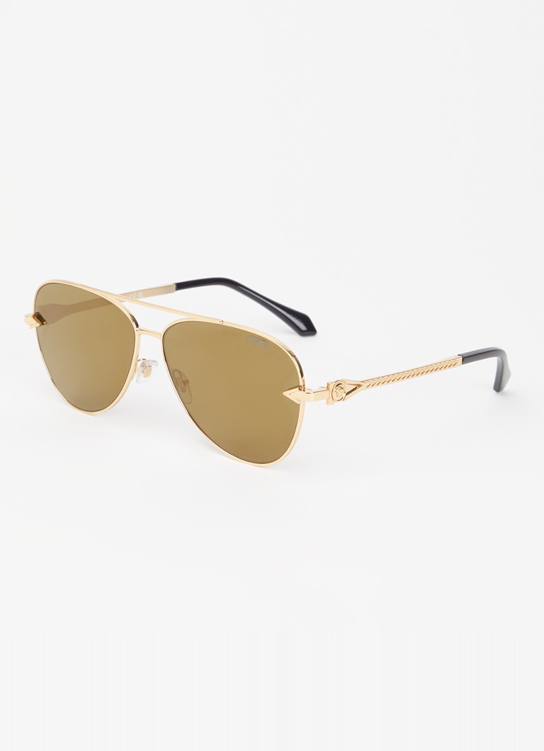 Versace Heren Piloten zonnebril VE2283 Goud
