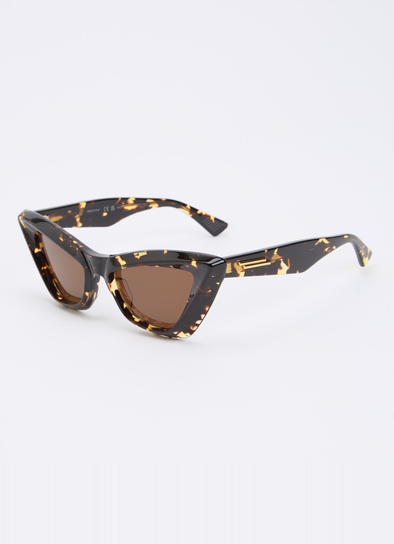 Bottega Veneta Dames Cat Eye zonnebril BV1101S Donkerbruin - Deal