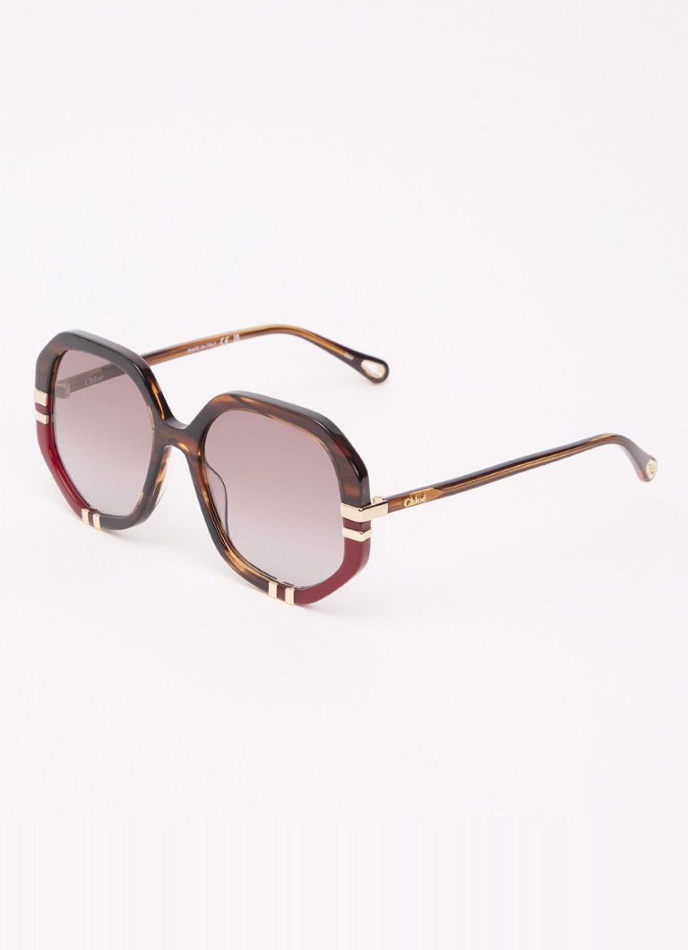Chloé Dames Butterfly zonnebril CH0105S Bruin - Deal