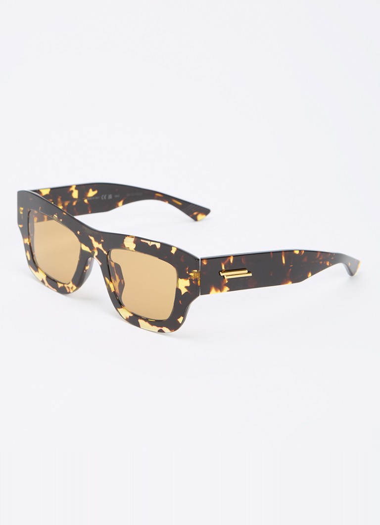 Bottega Veneta Dames Wayfarer zonnebril BV1357S Donkerbruin - Deal