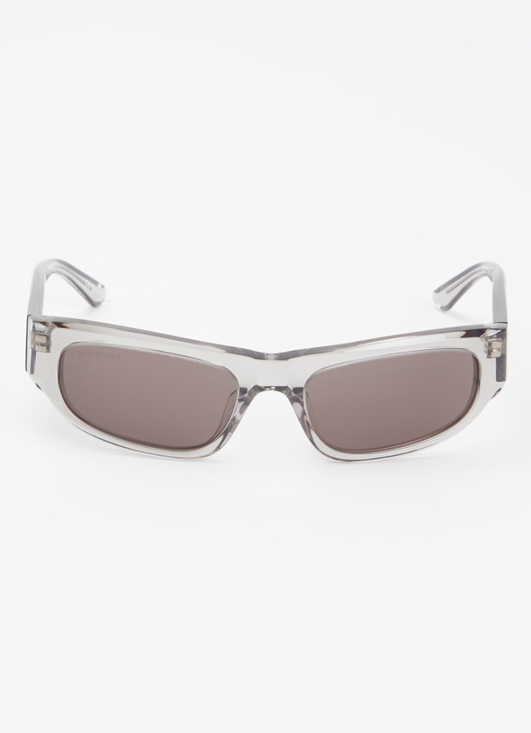 Balenciaga Heren Retro zonnebril BB0388S Lichtgrijs