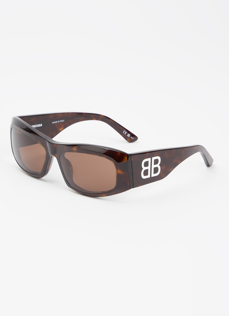 Balenciaga Dames Retro zonnebril BB0395S Donkerbruin