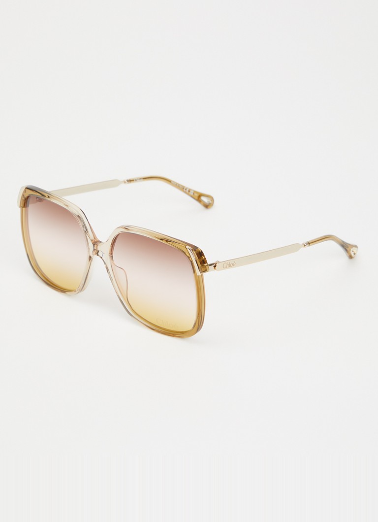 Chloé Dames Butterfly zonnebril CH0286S Lichtbruin