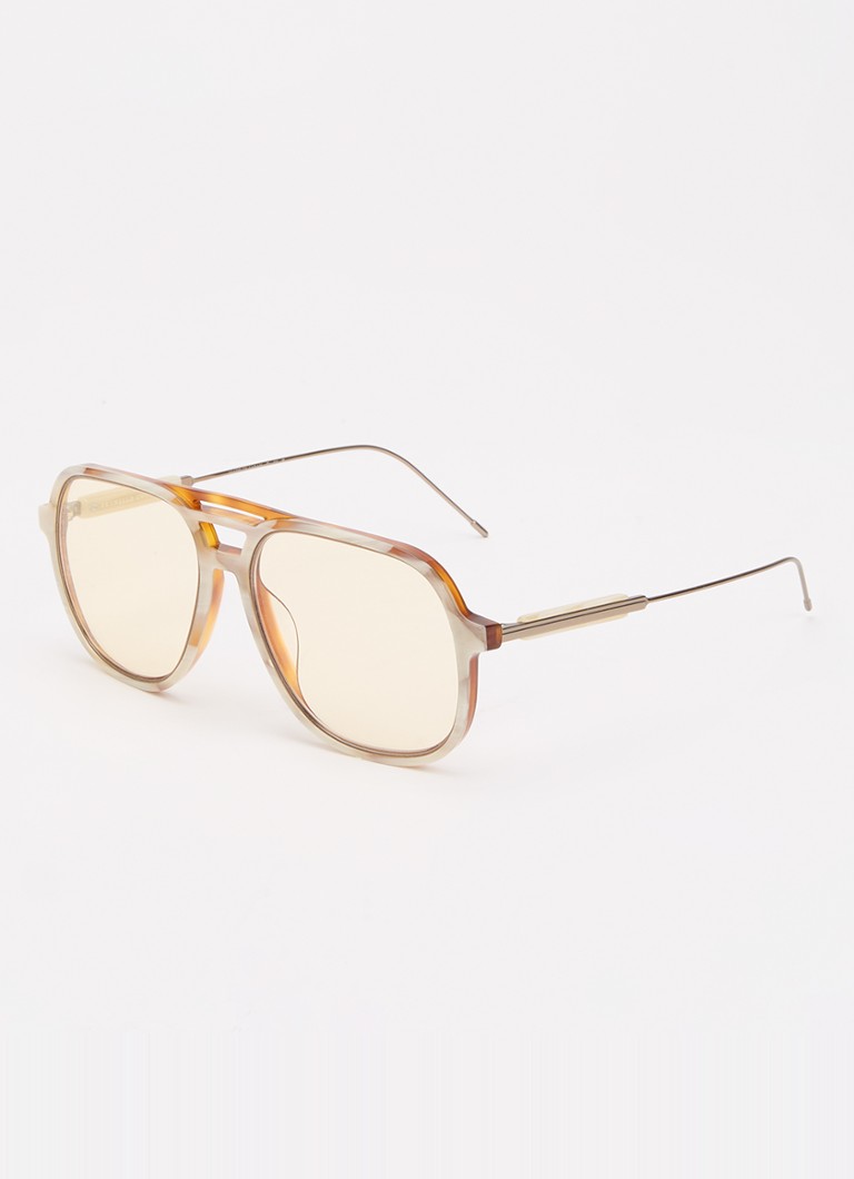 Brunello Cucinelli Dames Piloten zonnebril BC4022S Beige - Deal