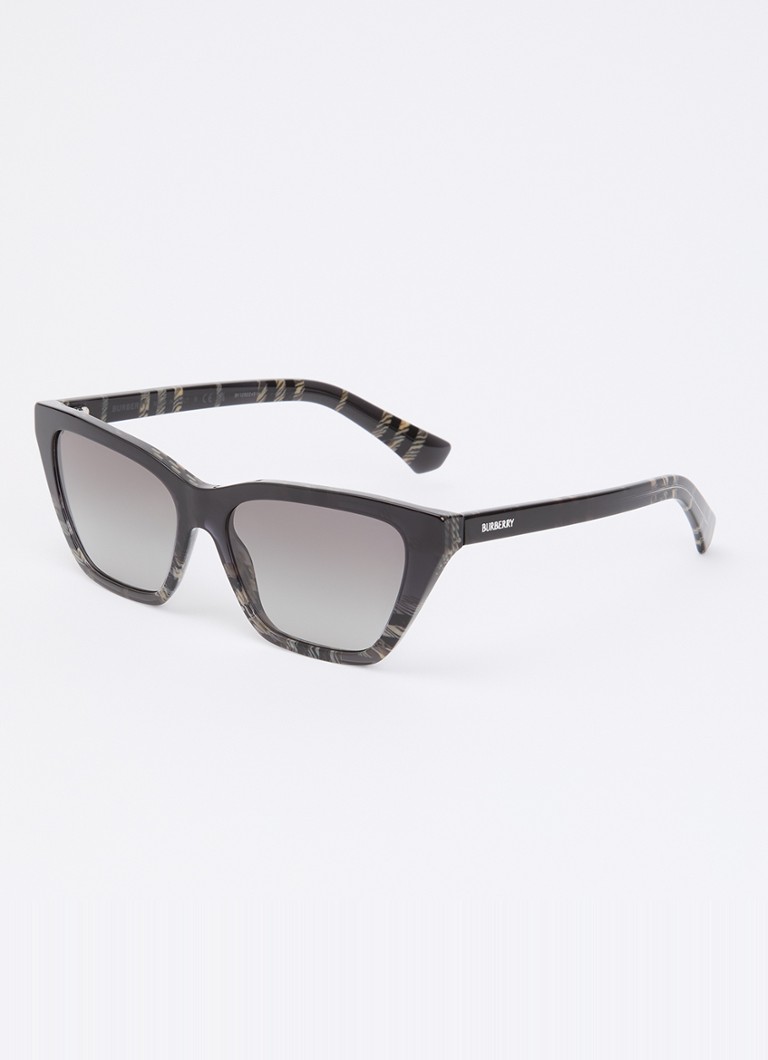 Burberry Dames Cat Eye zonnebril BE4468 Zwart - Deal