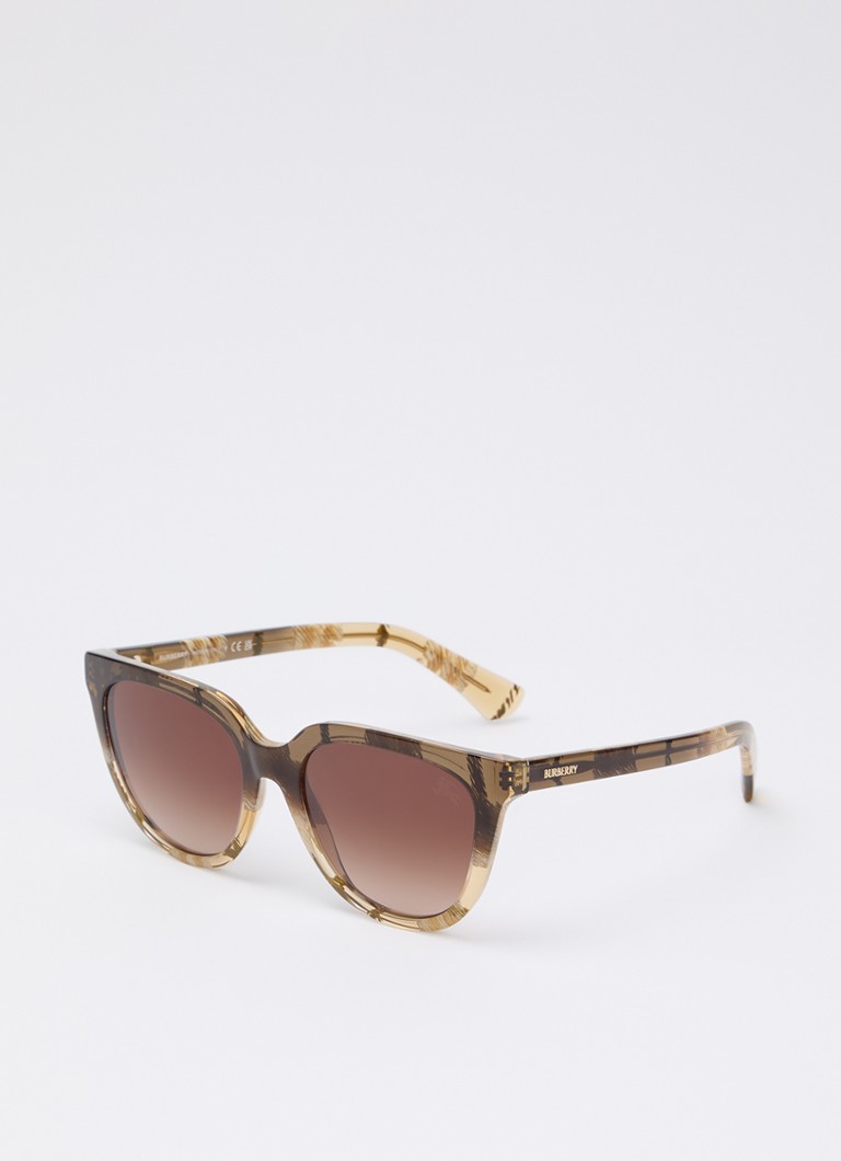 Burberry Dames Wayfarer zonnebril BE4469 Mosterd - Deal