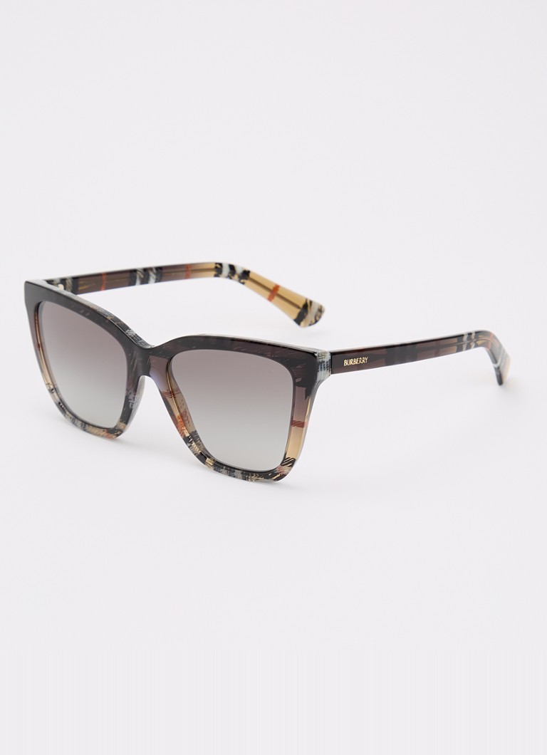 Burberry Dames Wayfarer zonnebril BE4470 Zwart - Deal