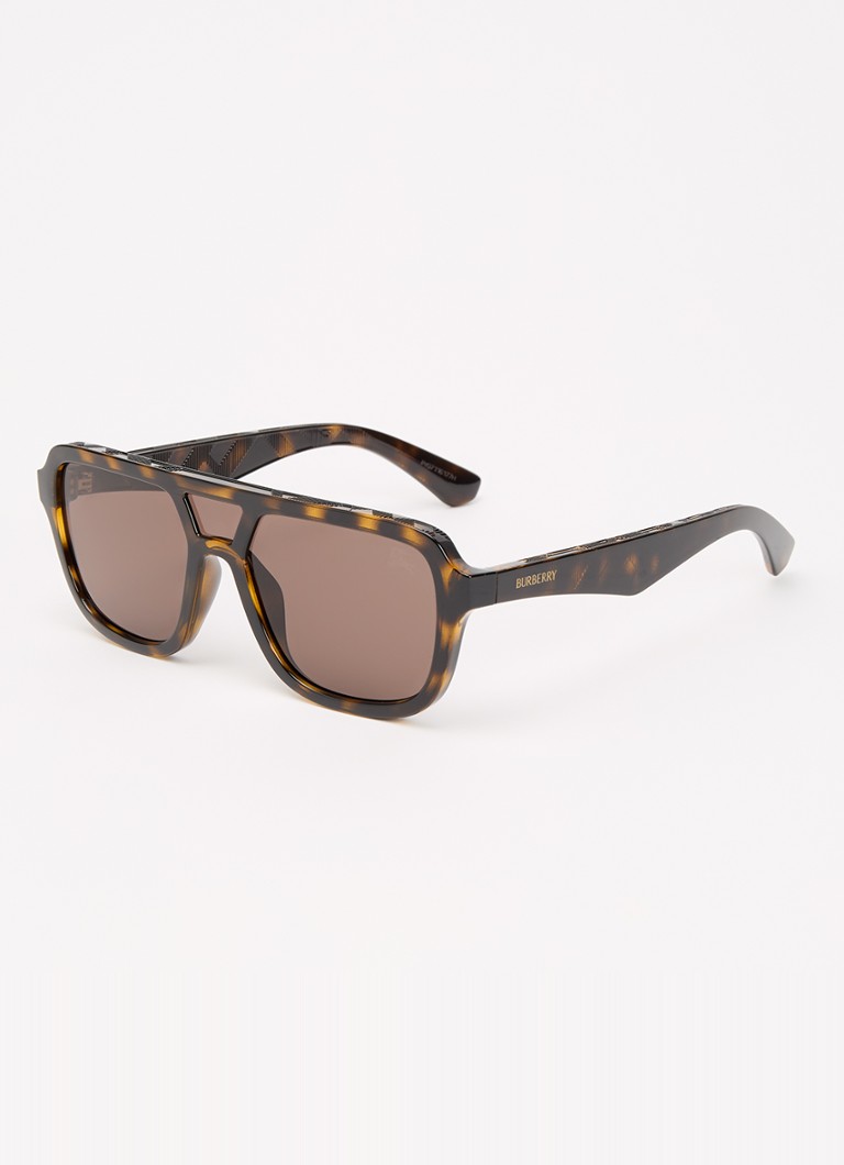 Burberry Heren Piloten zonnebril BE4474 Bruin - Deal