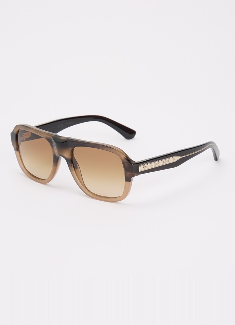Burberry Dames Piloten zonnebril BE4478 Donkerbeige - Deal