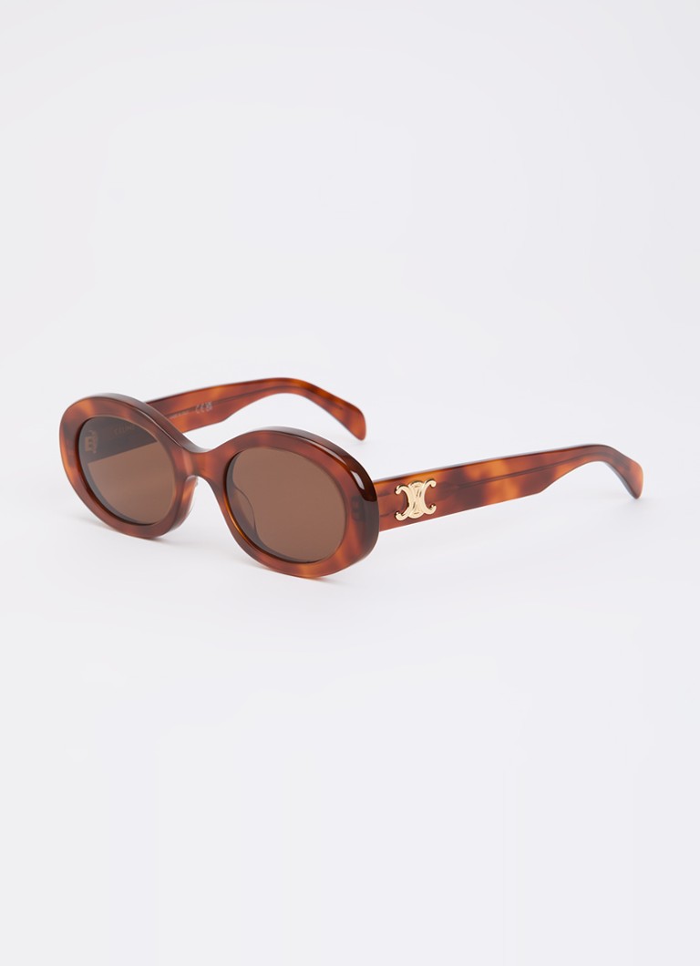 Celine Dames Triomphe zonnebril CL40194U Oranjebruin