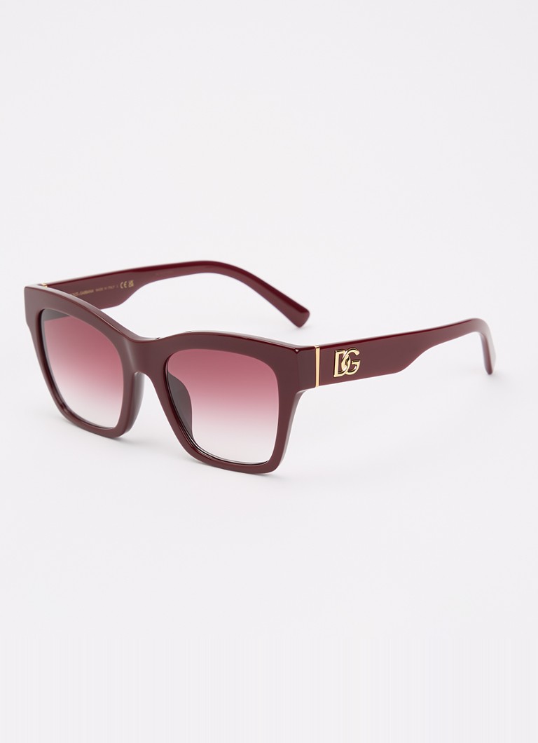 Dolce & Gabbana Dames Wayfarer zonnebril DG4512 Bordeauxrood - Deal