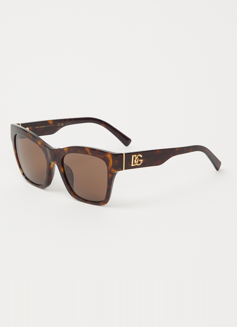 Dolce & Gabbana Dames Wayfarer zonnebril DG4512 Donkerbruin - Deal
