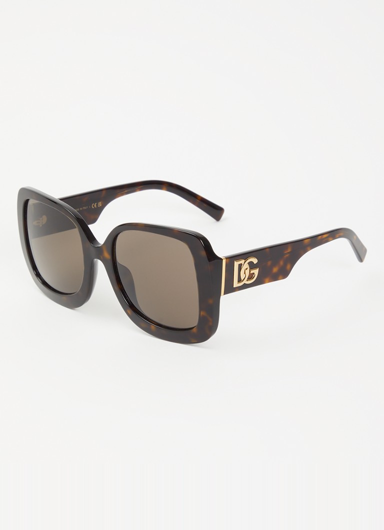 Dolce & Gabbana Dames Butterfly zonnebril DG4513 Donkerbruin - Deal