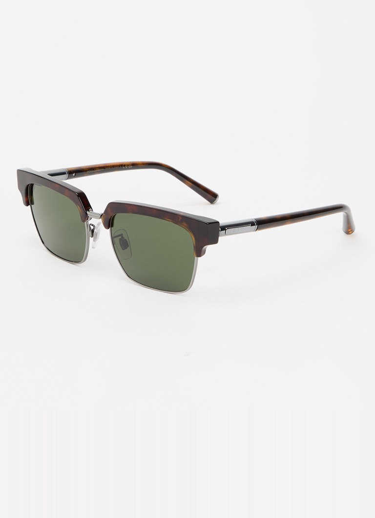 Dolce & Gabbana Heren Wayfarer zonnebril DG4522 Donkerbruin - Deal