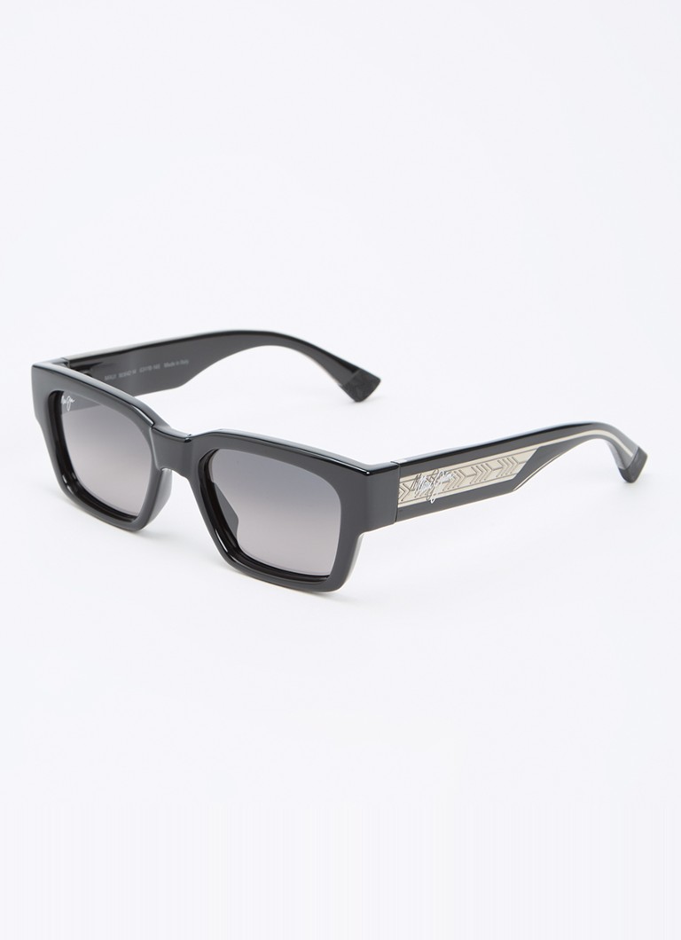 Maui Jim Heren Kenui zonnebril gepolariseerd MJ642-14 Zwart - Deal