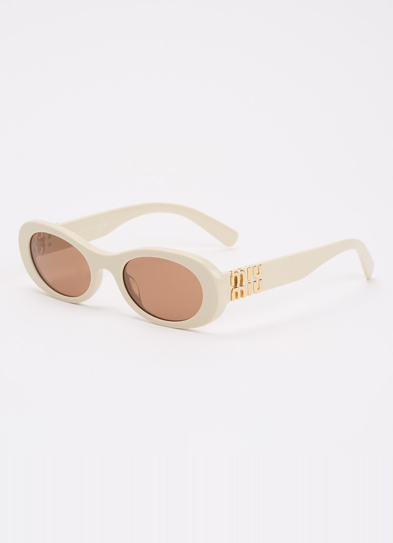 Miu Miu Dames Cat Eye zonnebril MU06ZS Beige - Deal
