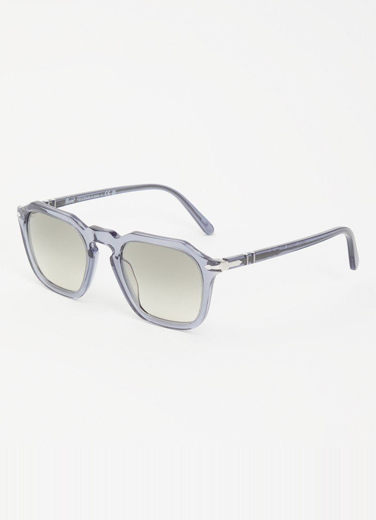 Persol Heren Retro zonnebril PO03292S Lichtblauw - Deal