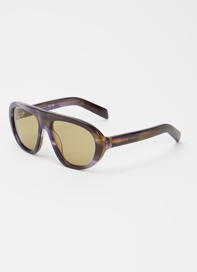 Prada Dames Piloten zonnebril PR C05S Paars - Deal