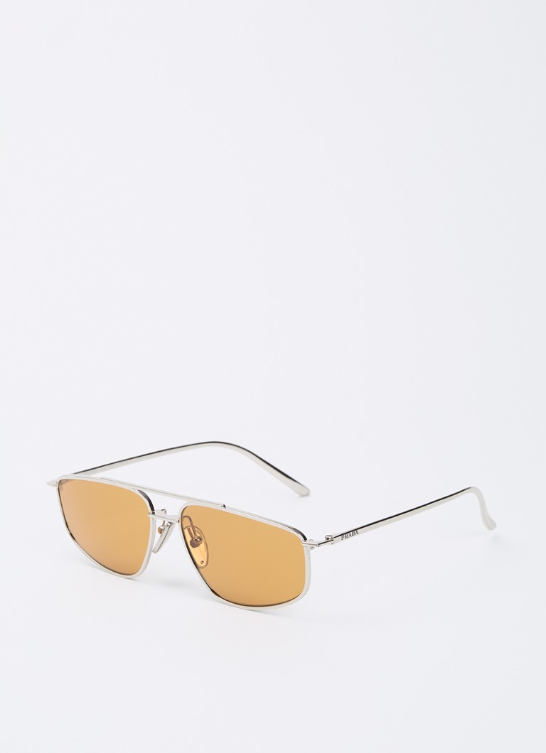 Prada Dames Piloten zonnebril PR C51S Zilver - Deal