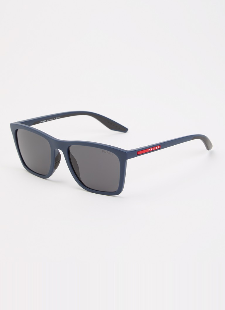 Prada Linea Rossa Heren Wayfarer zonnebril PS B08S Donkerblauw - Deal