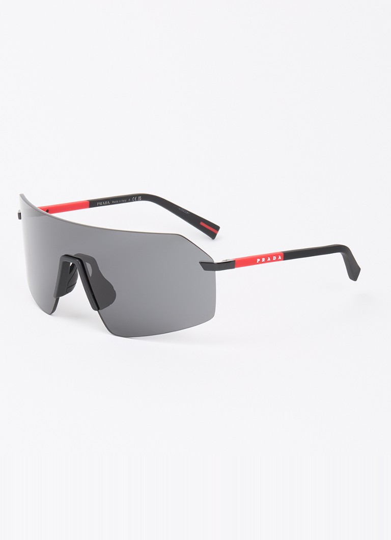 Prada Linea Rossa Dames Shield zonnebril PS B50S Zwart - Deal