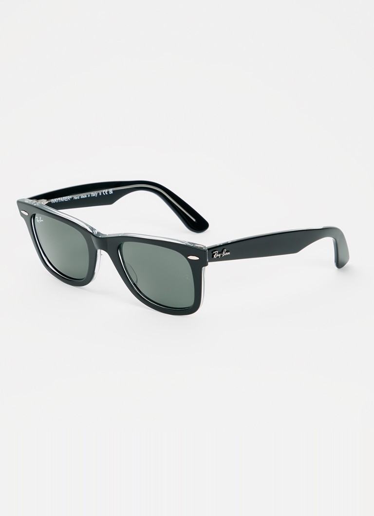Ray-Ban Heren Wayfarer zonnebril RB2140 Zwart - Deal