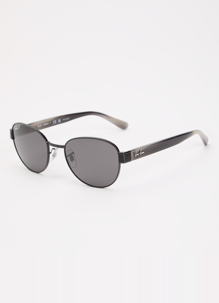 Ray-Ban Heren Retro zonnebril gepolariseerd RB3766CH Zwart - Deal