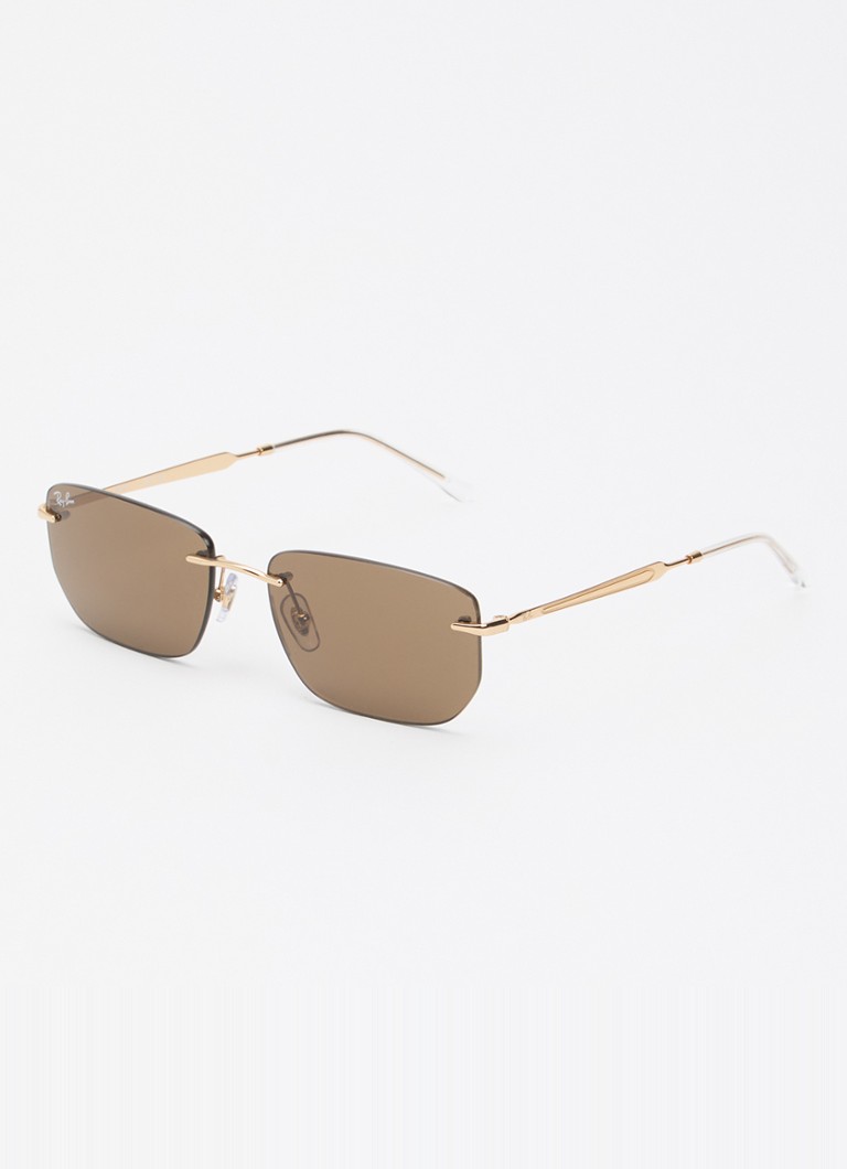 Ray-Ban Heren Retro zonnebril RB3768 Goud - Deal