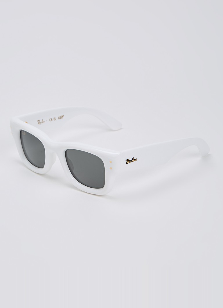 Ray-Ban Heren Wayfarer Puffer zonnebril RB4940 Wit - Deal