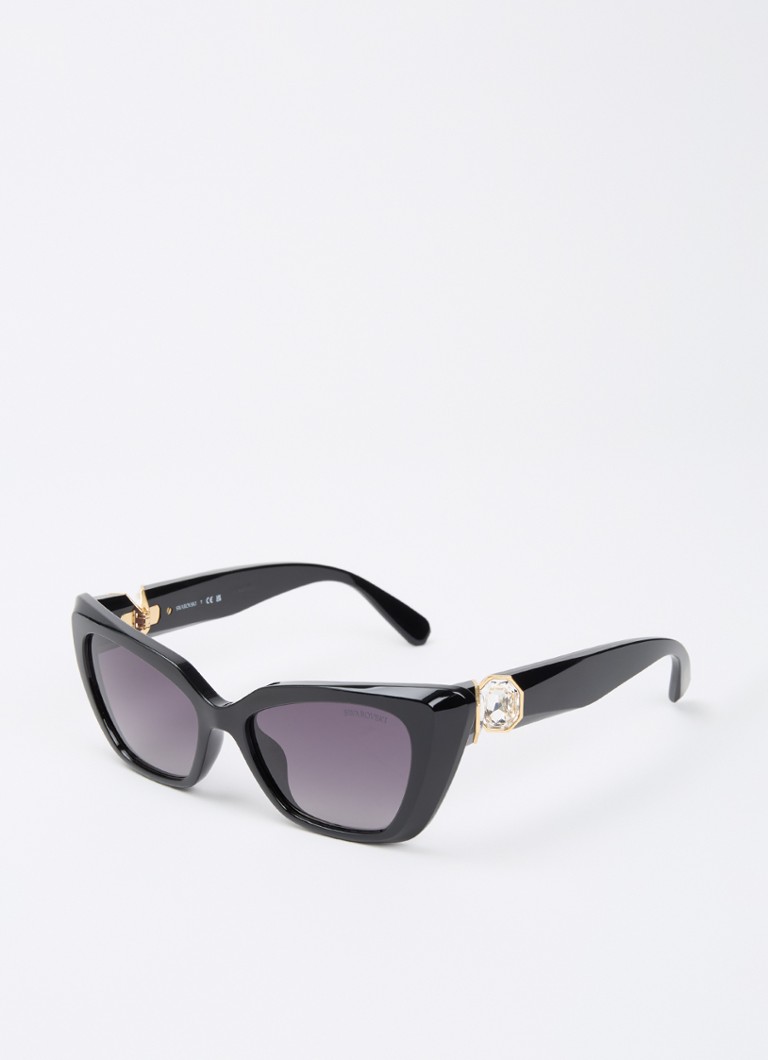 Swarovski Dames Cat Eye zonnebril SK6047 Zwart - Deal