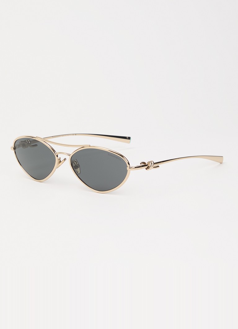 Tiffany & Co. Dames Cat Eye zonnebril TF3117 Goud