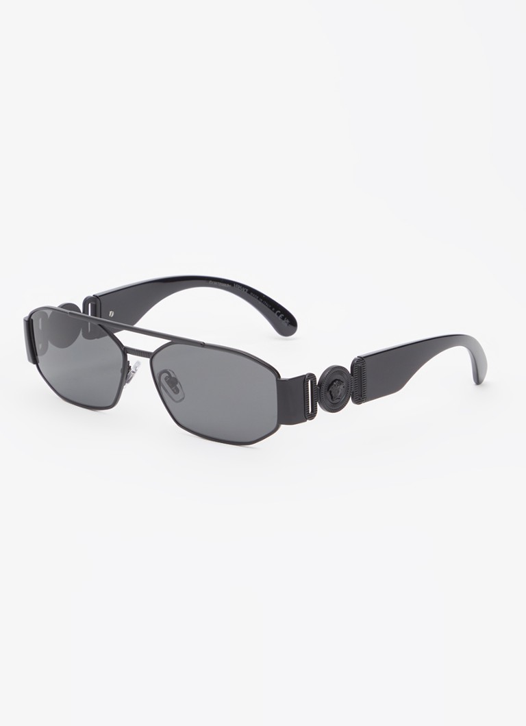 Versace Heren Piloten zonnebril VE2287 Zwart