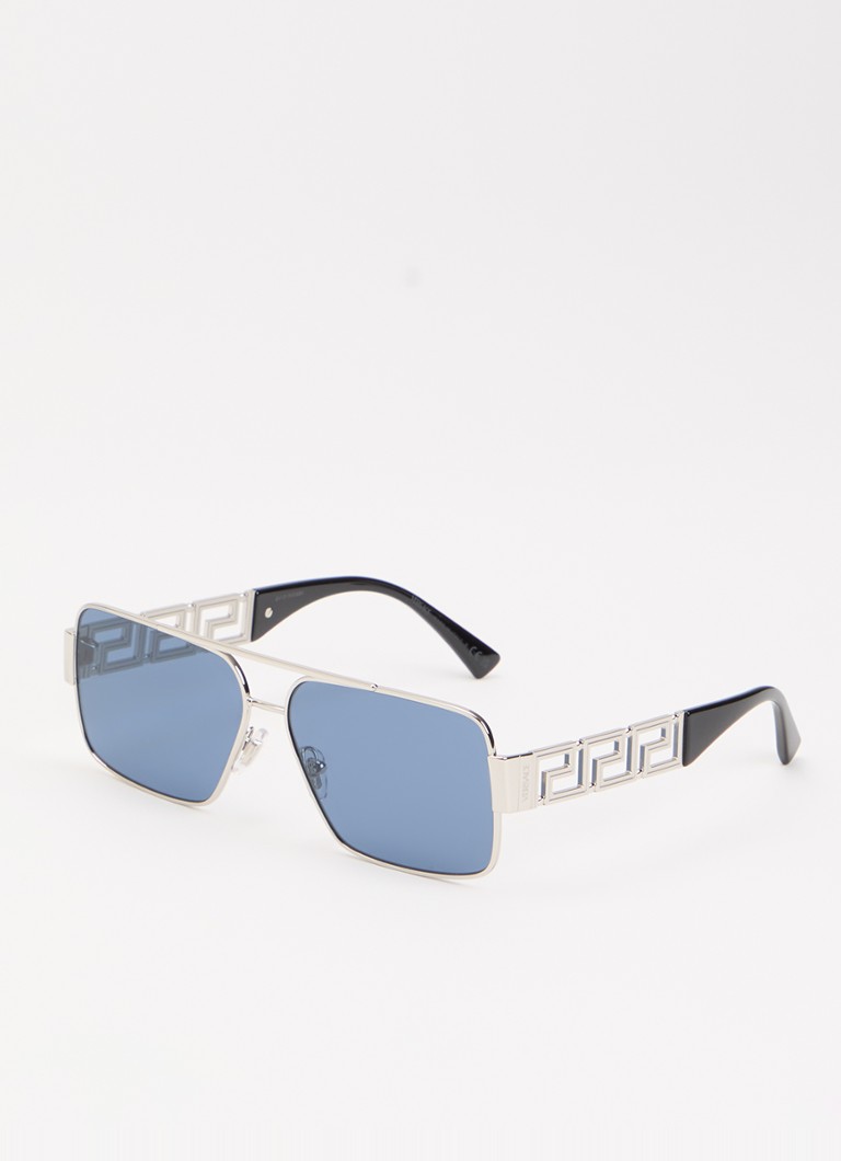 Versace Heren Piloten zonnebril VE2290 Zilver - Deal