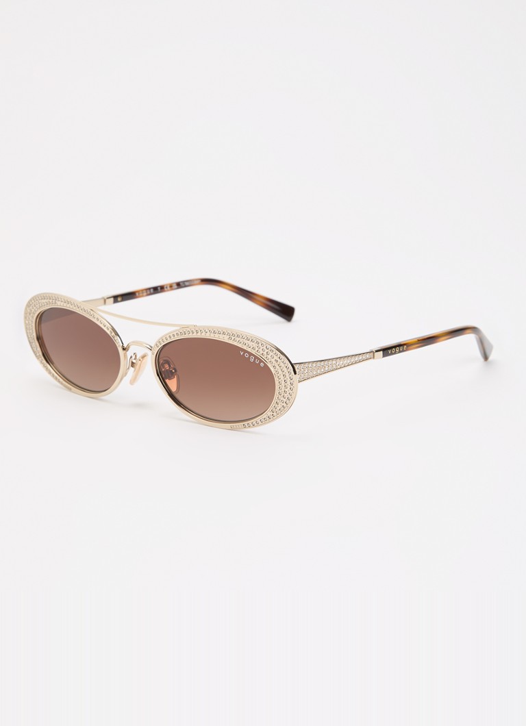 VOGUE Dames Retro zonnebril VO4348SB Goud - Deal