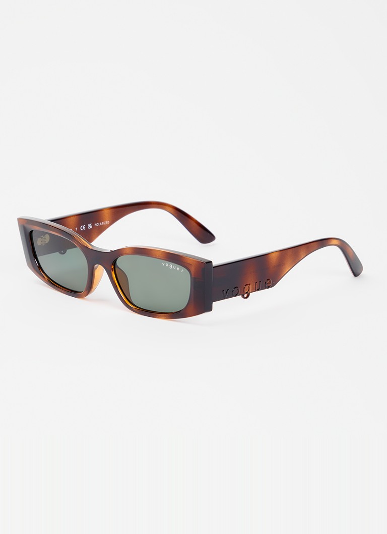 VOGUE Dames Retro zonnebril gepolariseerd VO5655SU Donkerbruin - Deal
