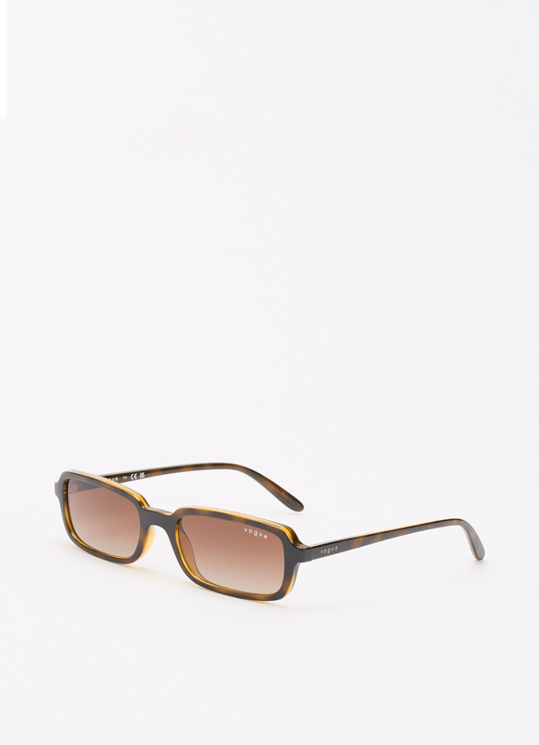VOGUE Dames Retro zonnebril VO5666S Donkerbruin - Deal