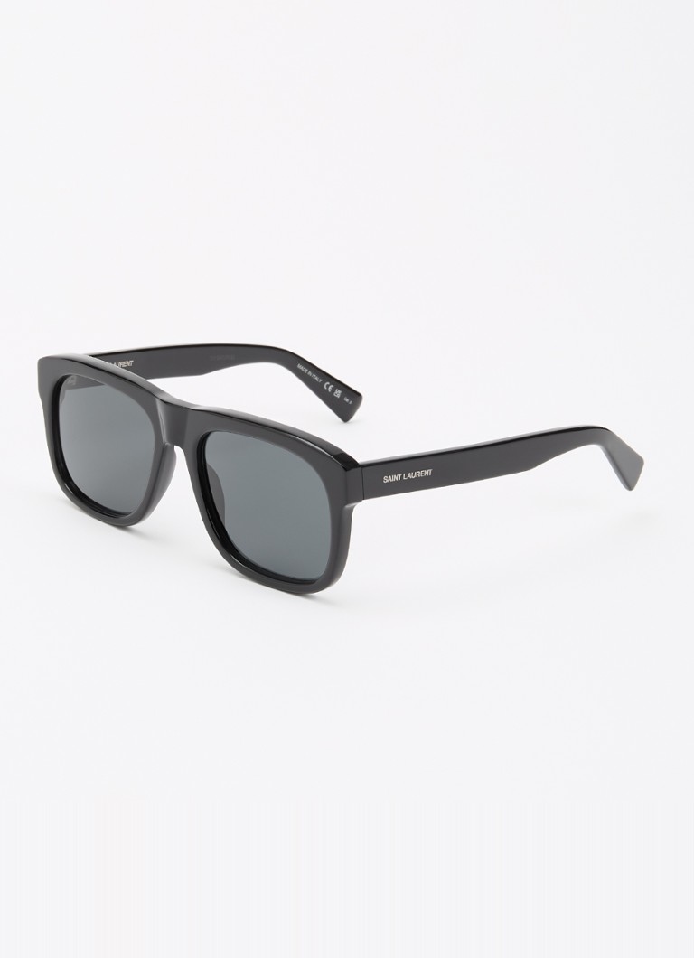 Saint Laurent Heren Wayfarer zonnebril SL 558 Zwart - Deal