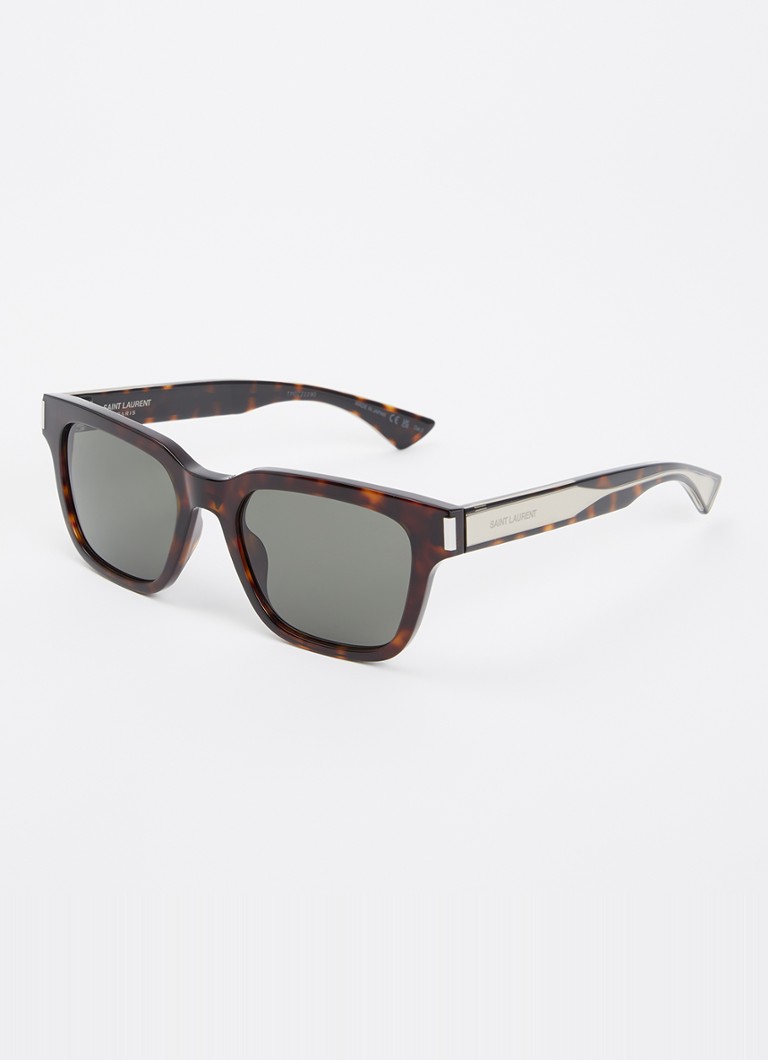 Saint Laurent Heren Wayfarer zonnebril SL790 Donkerbruin - Deal