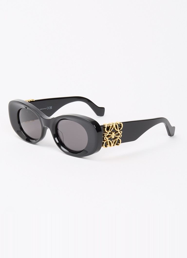 LOEWE Dames Anagram zonnebril LW40175U Zwart - Deal