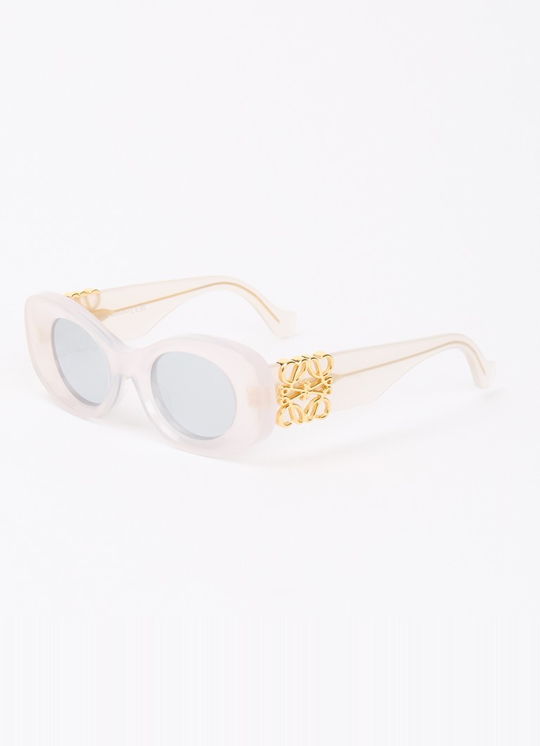 LOEWE Dames Anagram zonnebril LW40175U Gebroken wit