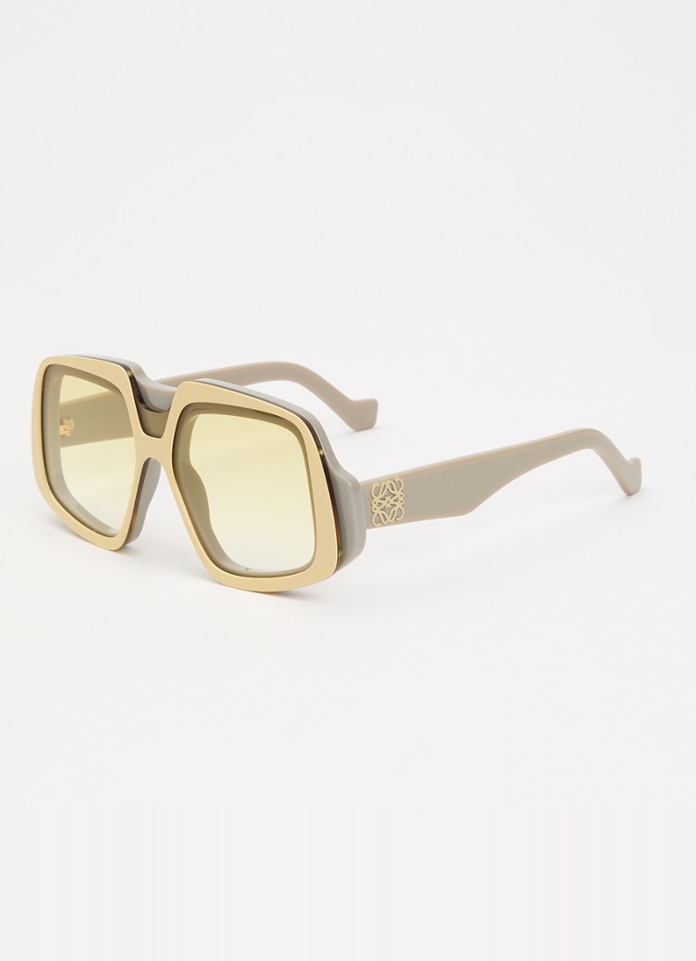 LOEWE Dames Collage zonnebril LW40194I Beige