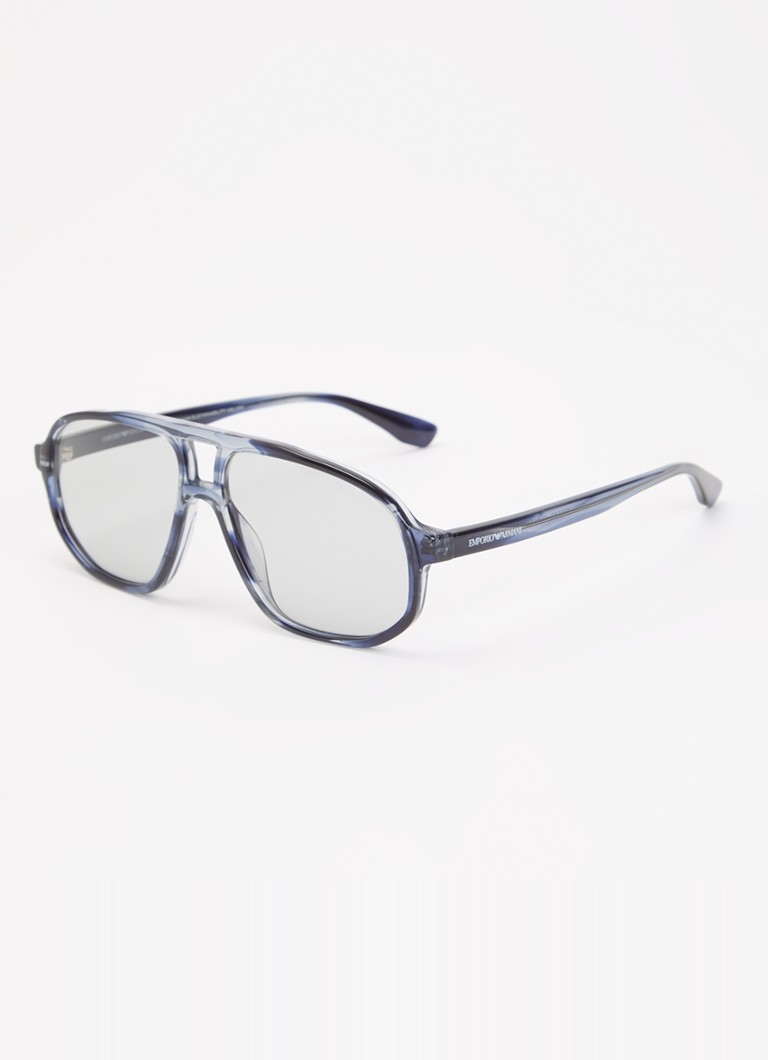 Armani Heren Piloten zonnebril EA4263U Lichtblauw - Deal