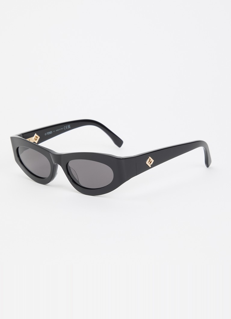 Fendi Dames Cat Eye zonnebril FE40177U Zwart - Deal