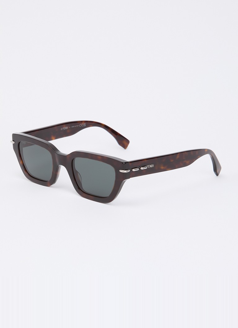 Fendi Heren Selleria zonnebril FE40191I Bruin